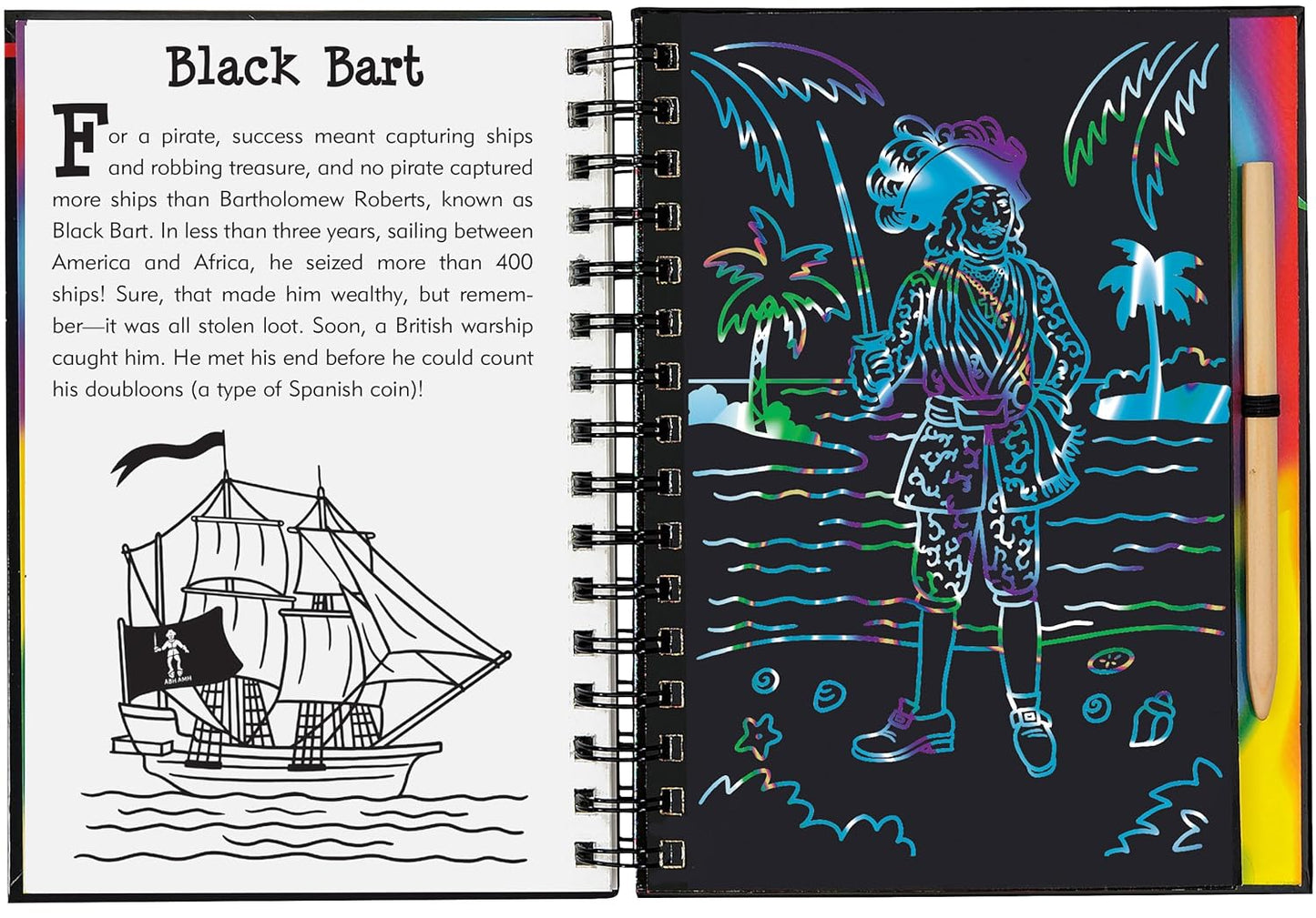 Scratch & Sketch Pirates Trace Along