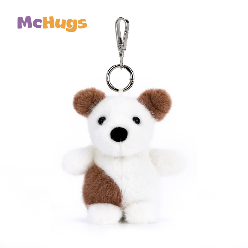 McHugs Cute Puppy Farm Stuffed Animal Bag Charm