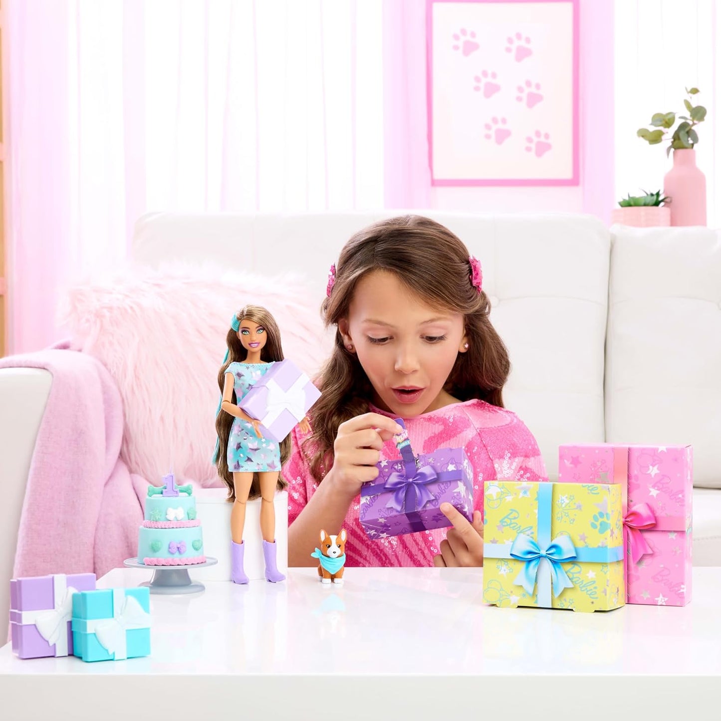 Barbie Party Unboxed Pet Birthday