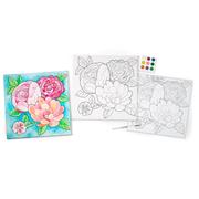 Watercolor Paint by Number Bold Floral