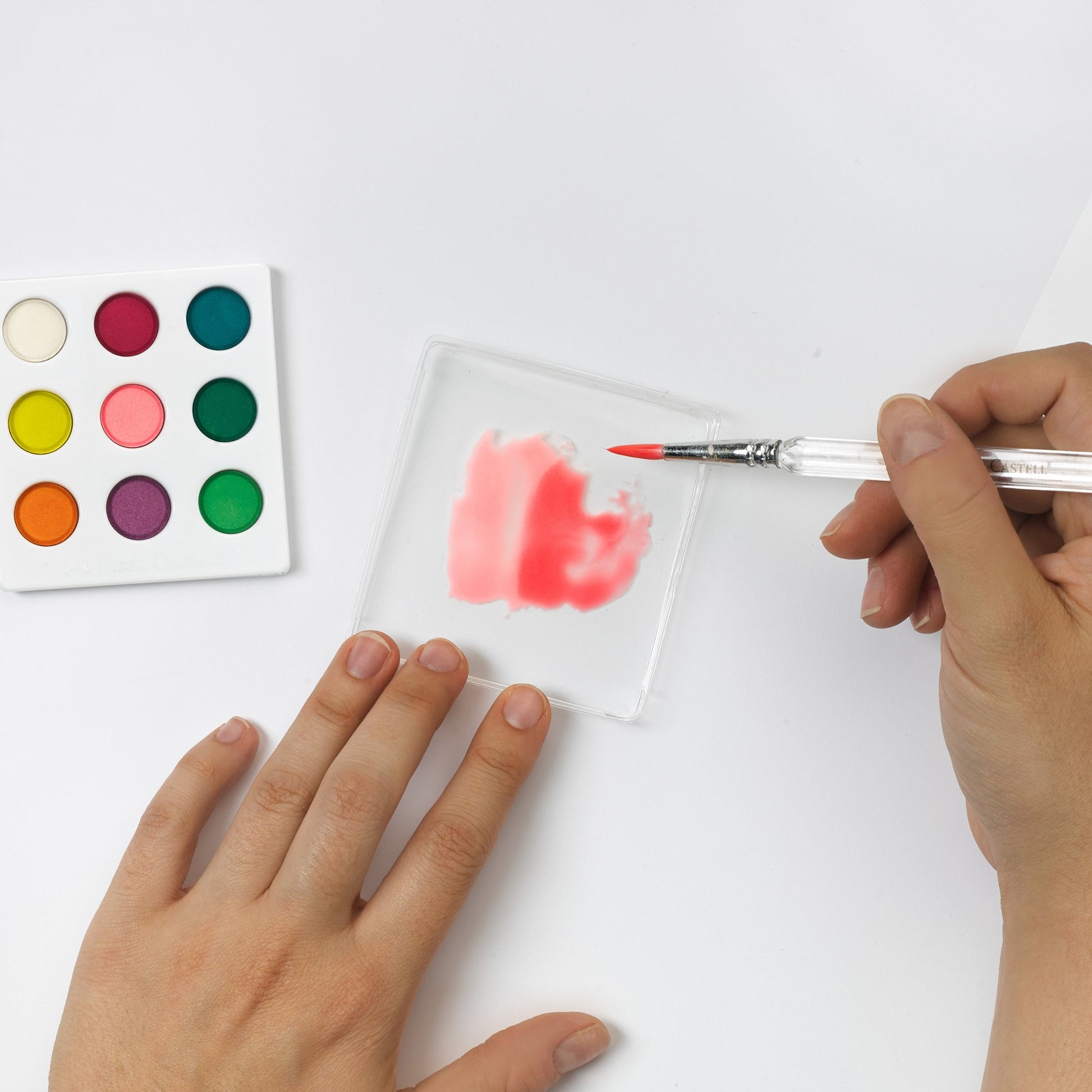 Watercolor Paint by Number Farm House