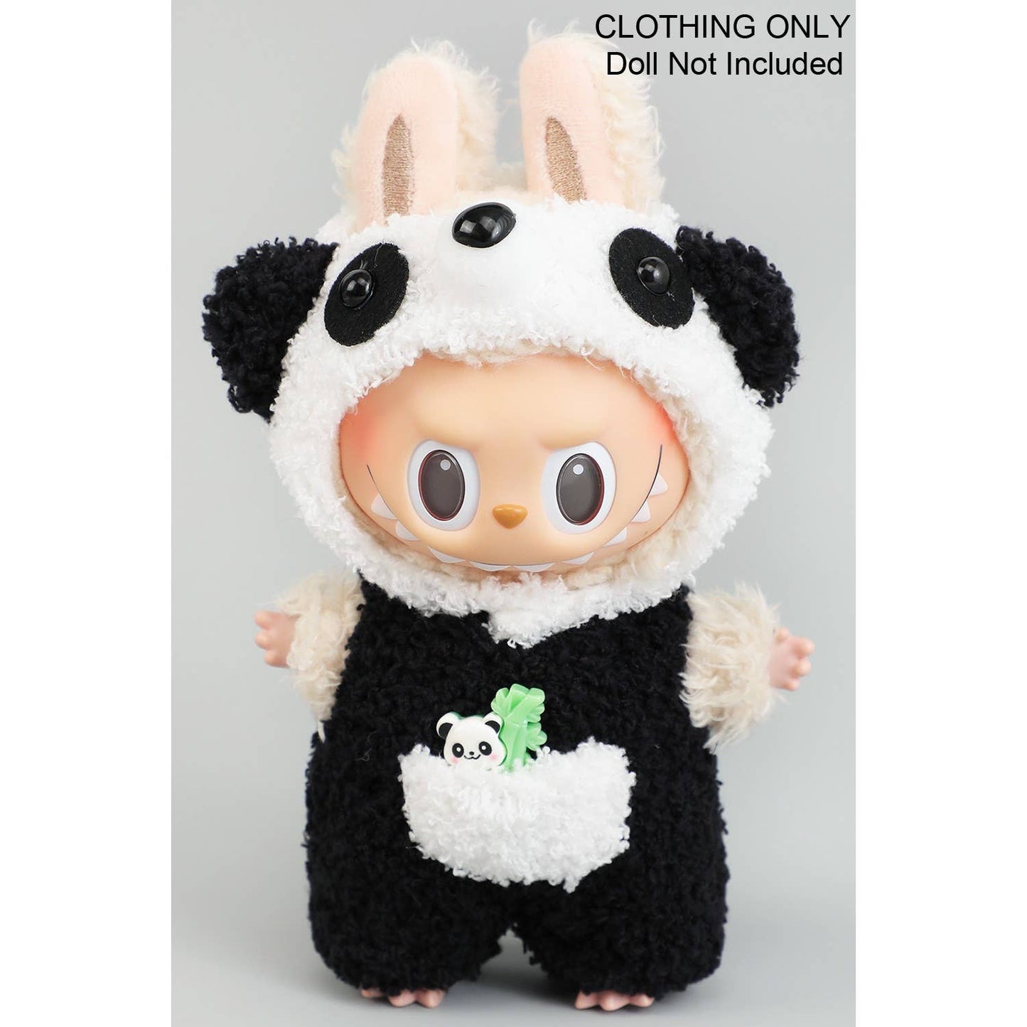 ADORABLE FURRY TWO PIECE PANDA LABUBU OUTFIT