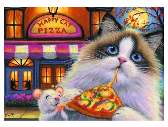 Happy Cat Pizza 35 Pc