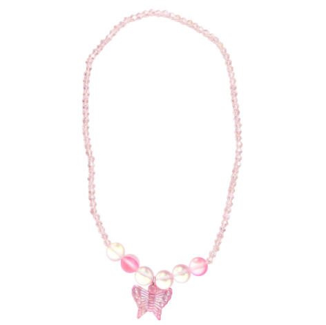 Holo Pink Crystal Necklace