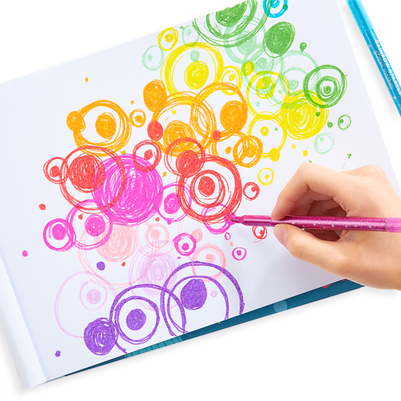 Rainbow Glitt Markers 063