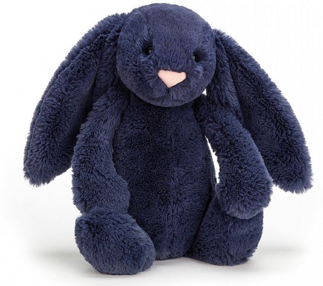 Bashful Navy Bunny Med