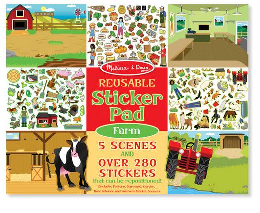 Farm Reusable Sticker Pad