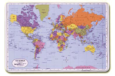 World Map Placemat