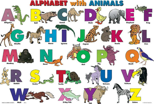 Alphabet Animals Placemat