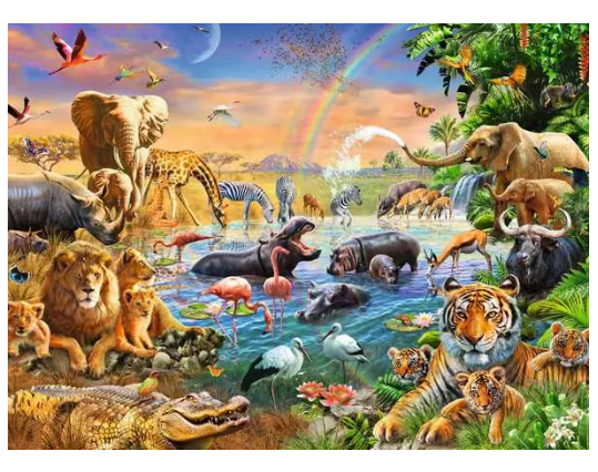 Savannah Jungle 100 Pc