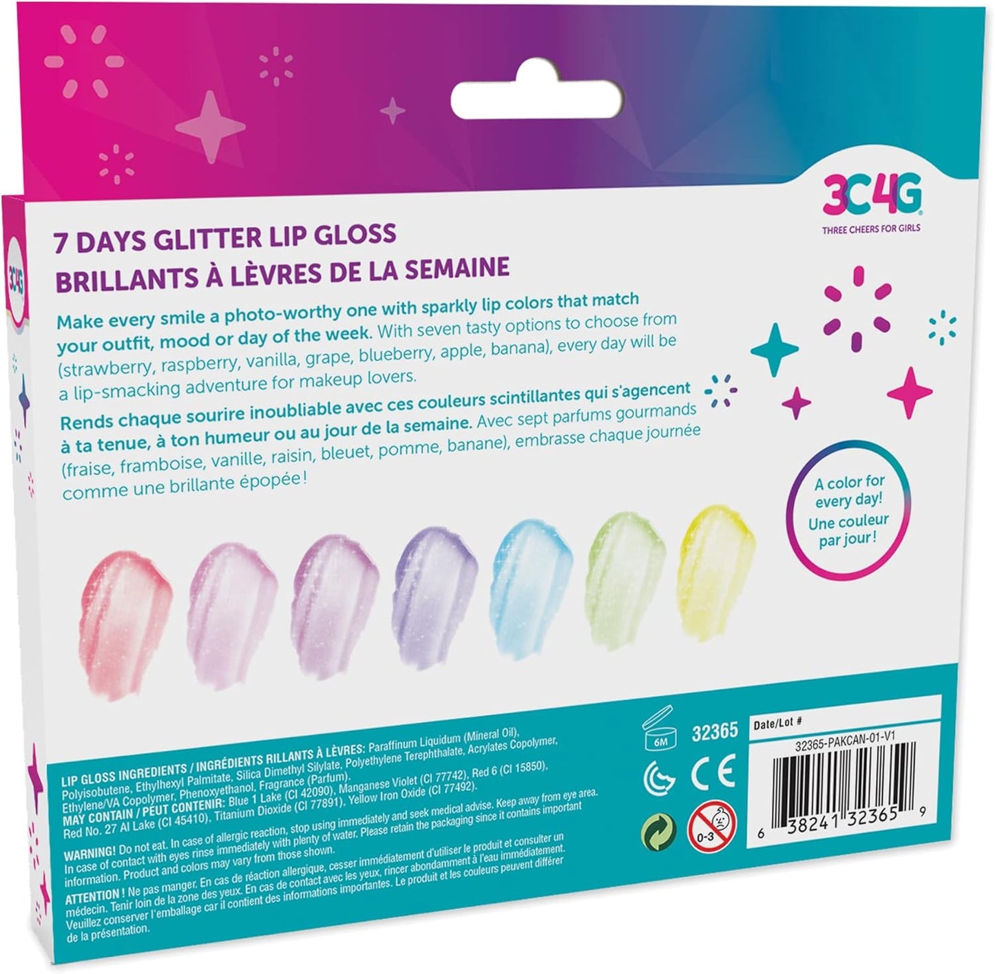 * 7 Day Glitter Lip Gloss