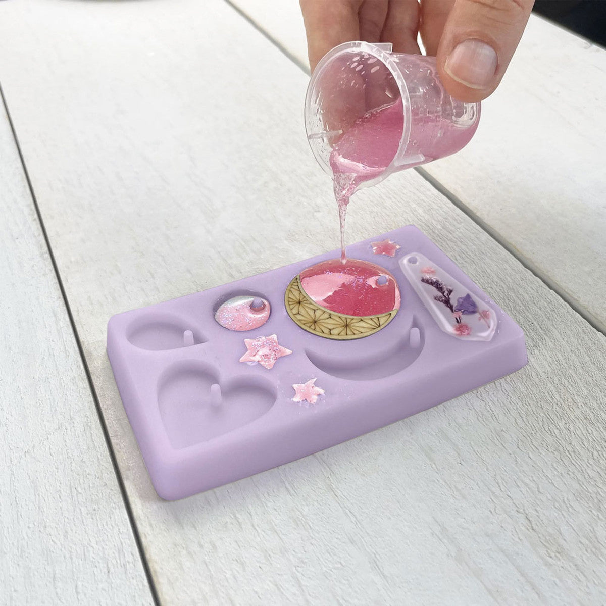 Wood and Resin Charm