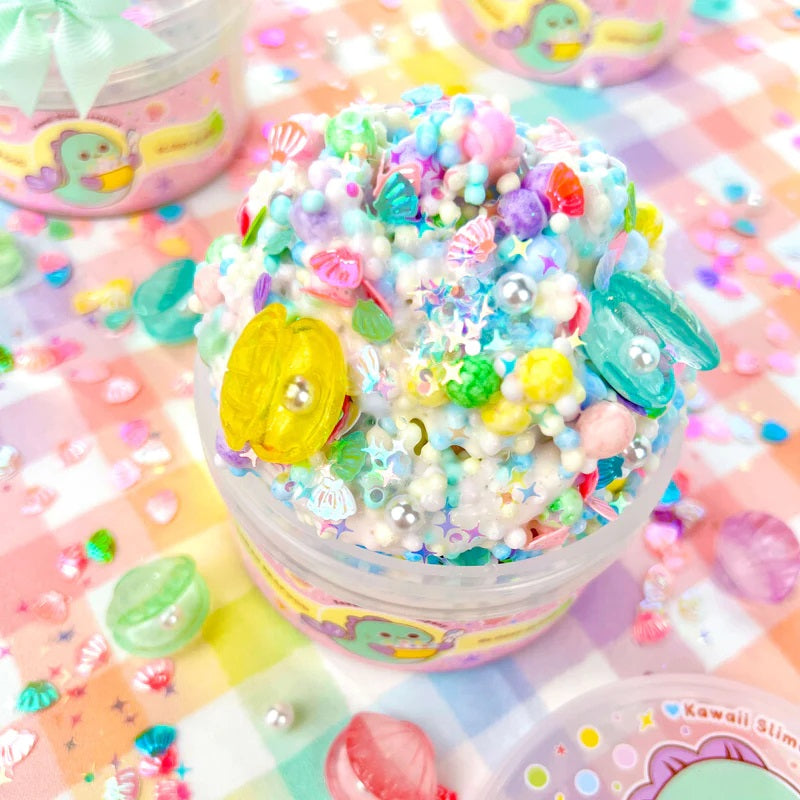 Kawaii Seafood Glossy Semi-Foam Slime