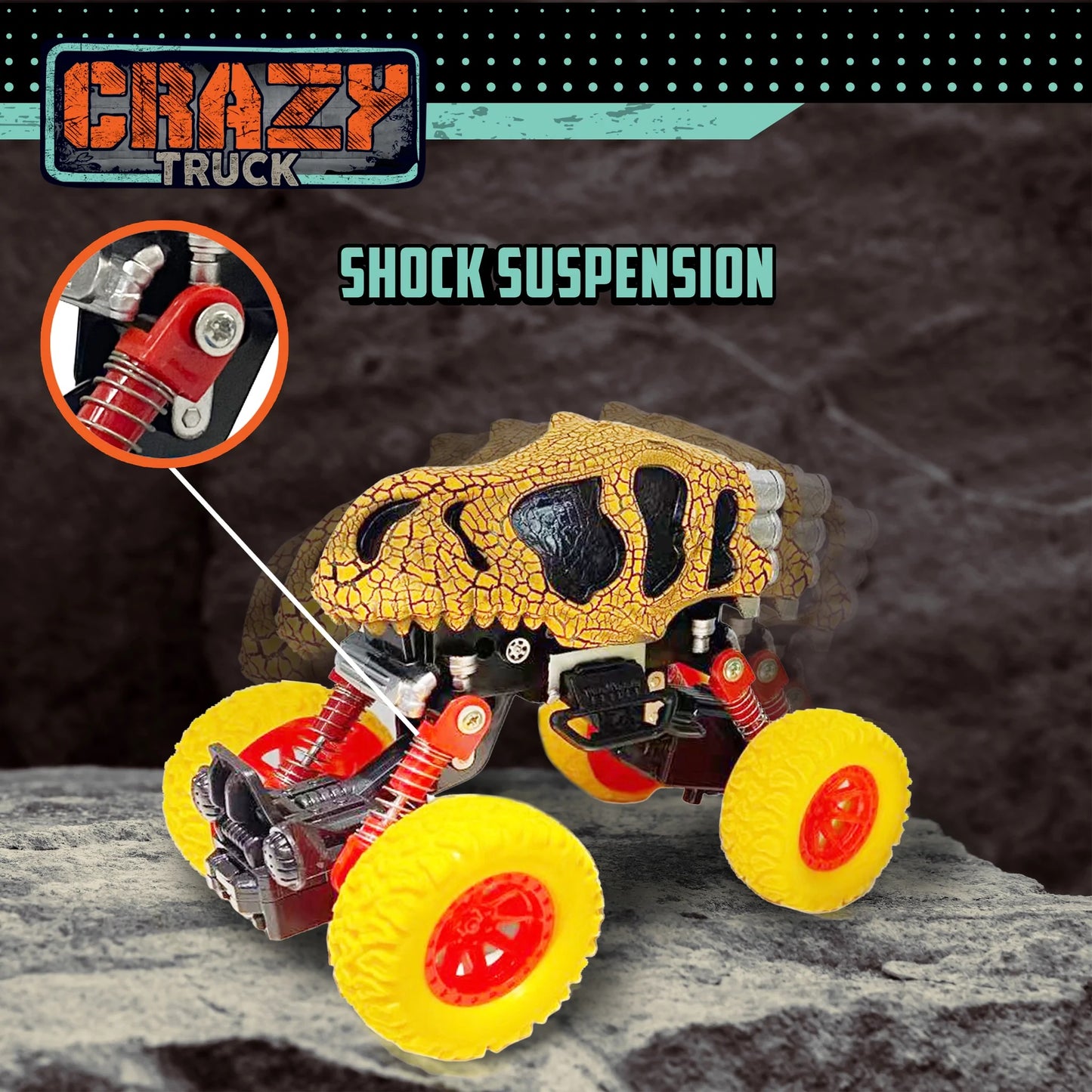Crazy Truck Dinosaur Yel