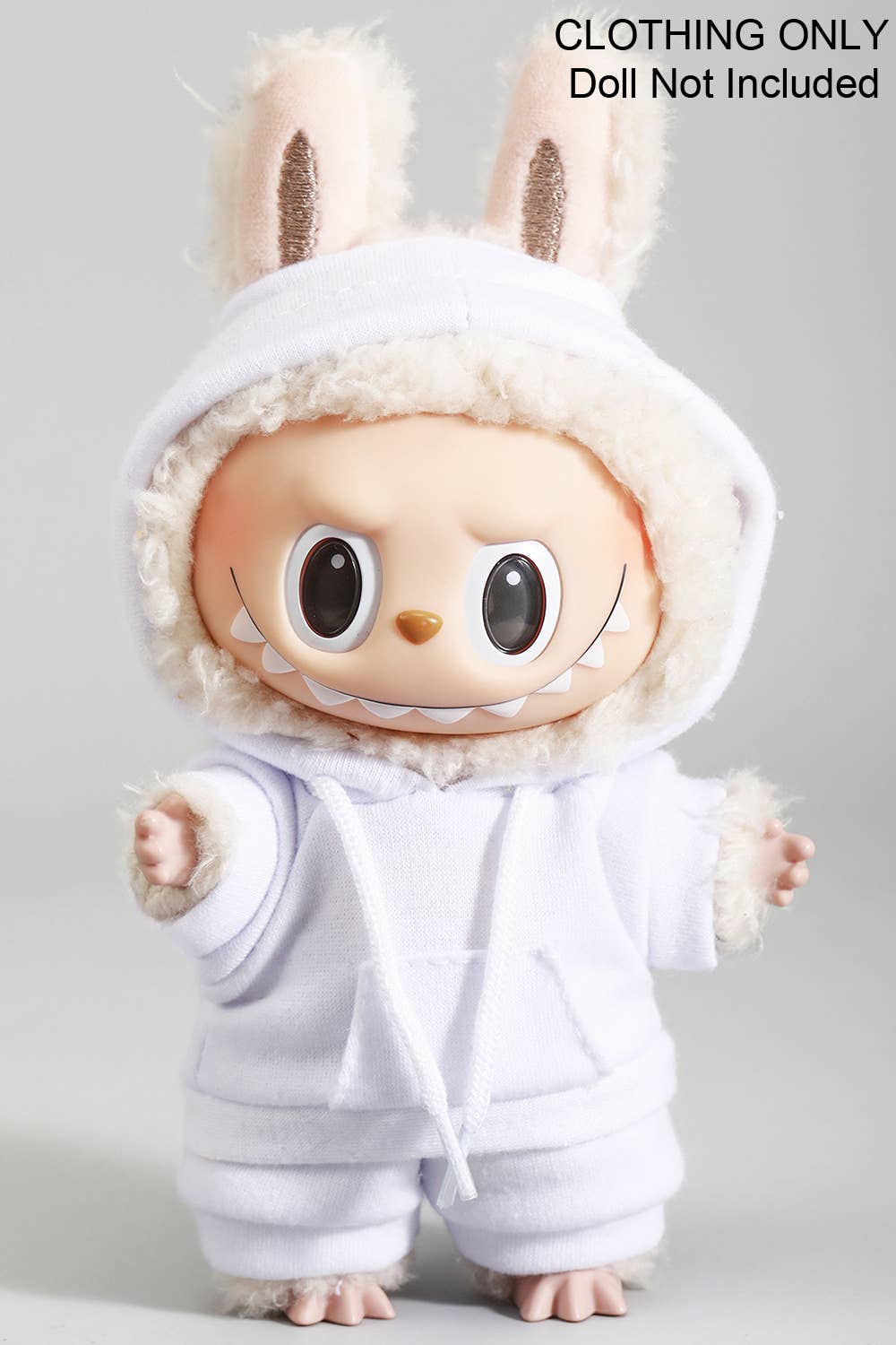 TWO PIECE HOODIE AND SHORTS LABUBU OUTFIT ONLY