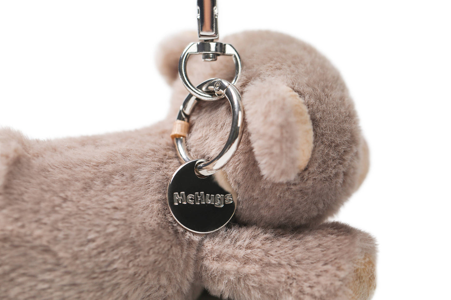 McHugs Lazy Bear Stuffed Animal Bag Charm