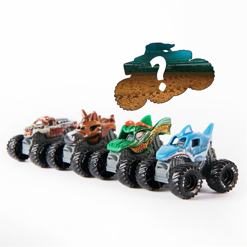 Monster Jam 5 Pack with Mystery Collectible Monster Truck 1:87 Scale