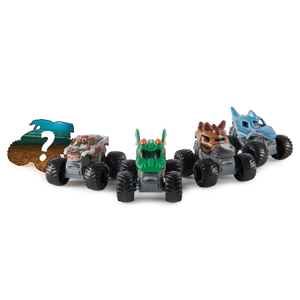 Monster Jam 5 Pack with Mystery Collectible Monster Truck 1:87 Scale
