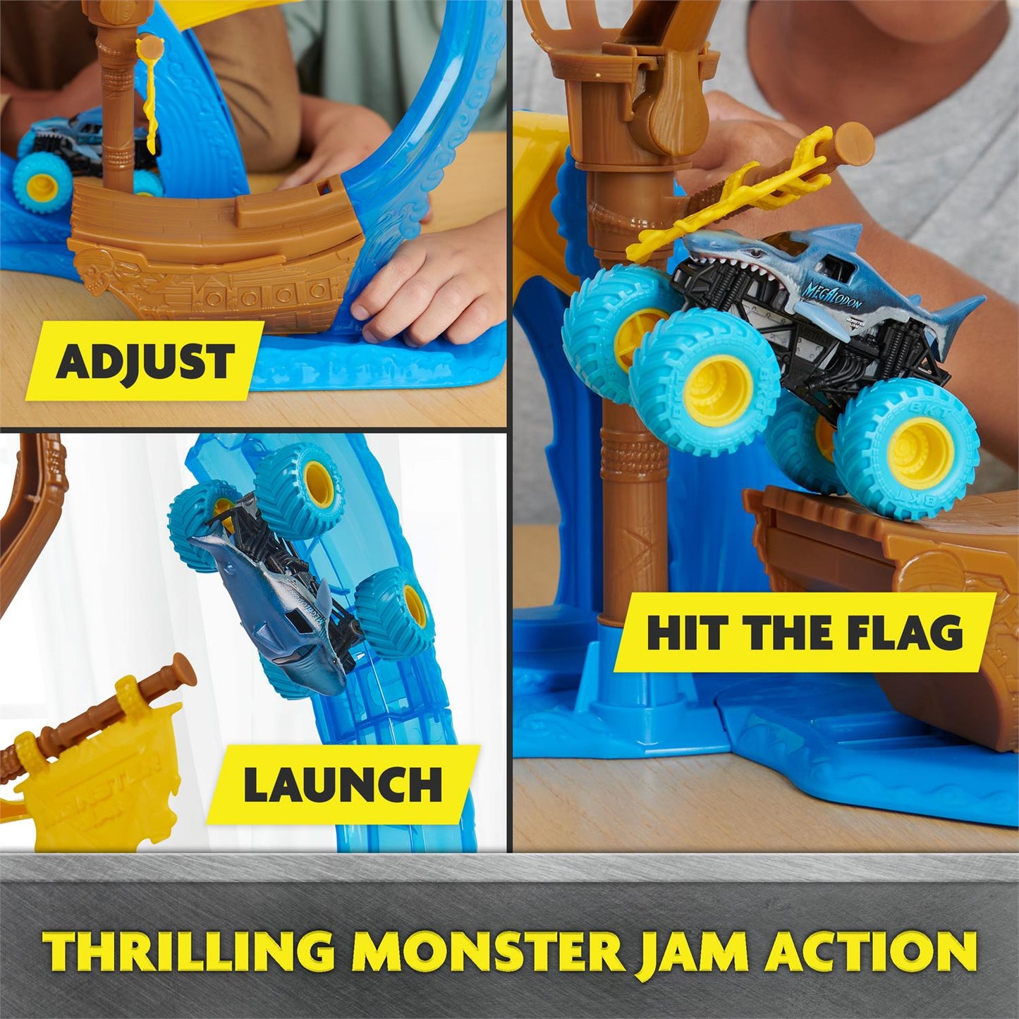 Monster Jam Megalodon Loop of Doom Stunt Playset