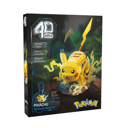 4D Build Pokemon Pikachu 3D Model Kit