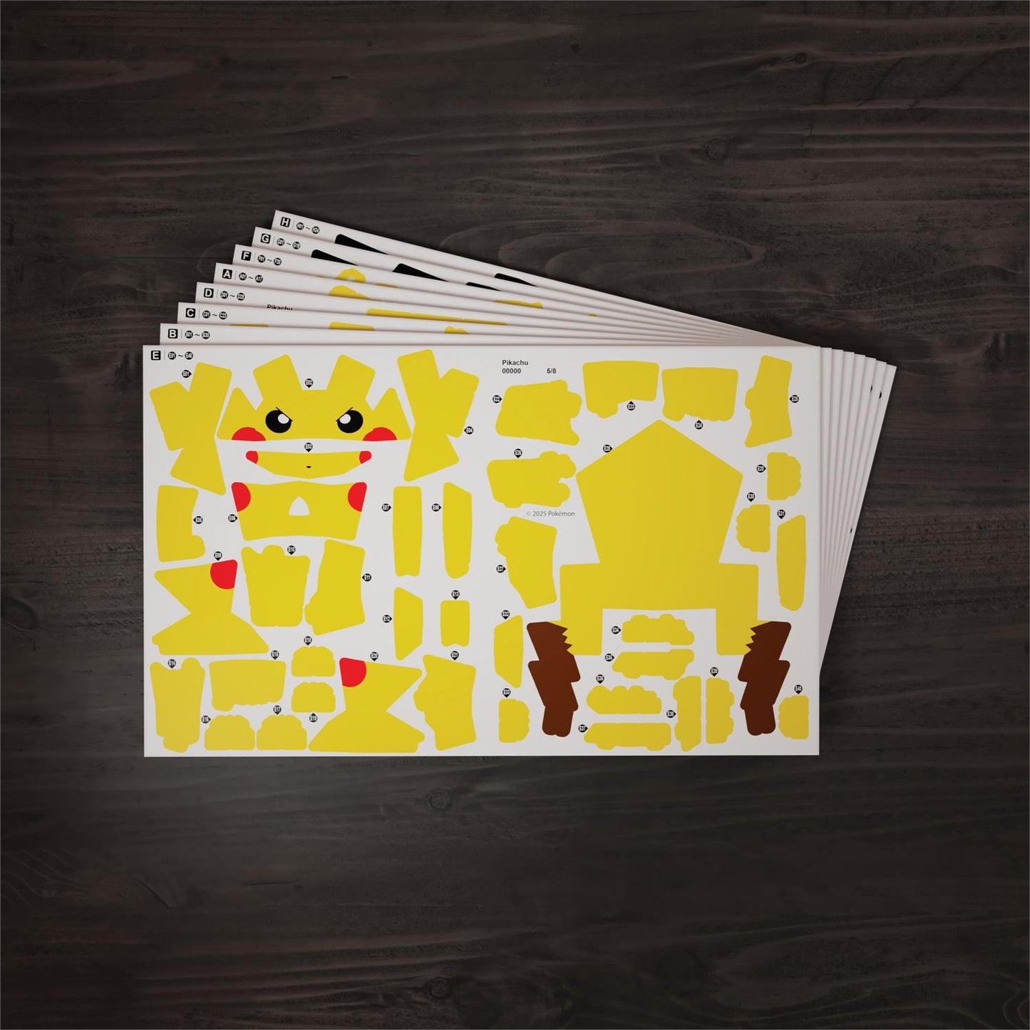 4D Build Pokemon Pikachu 3D Model Kit