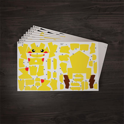 4D Build Pokemon Pikachu 3D Model Kit