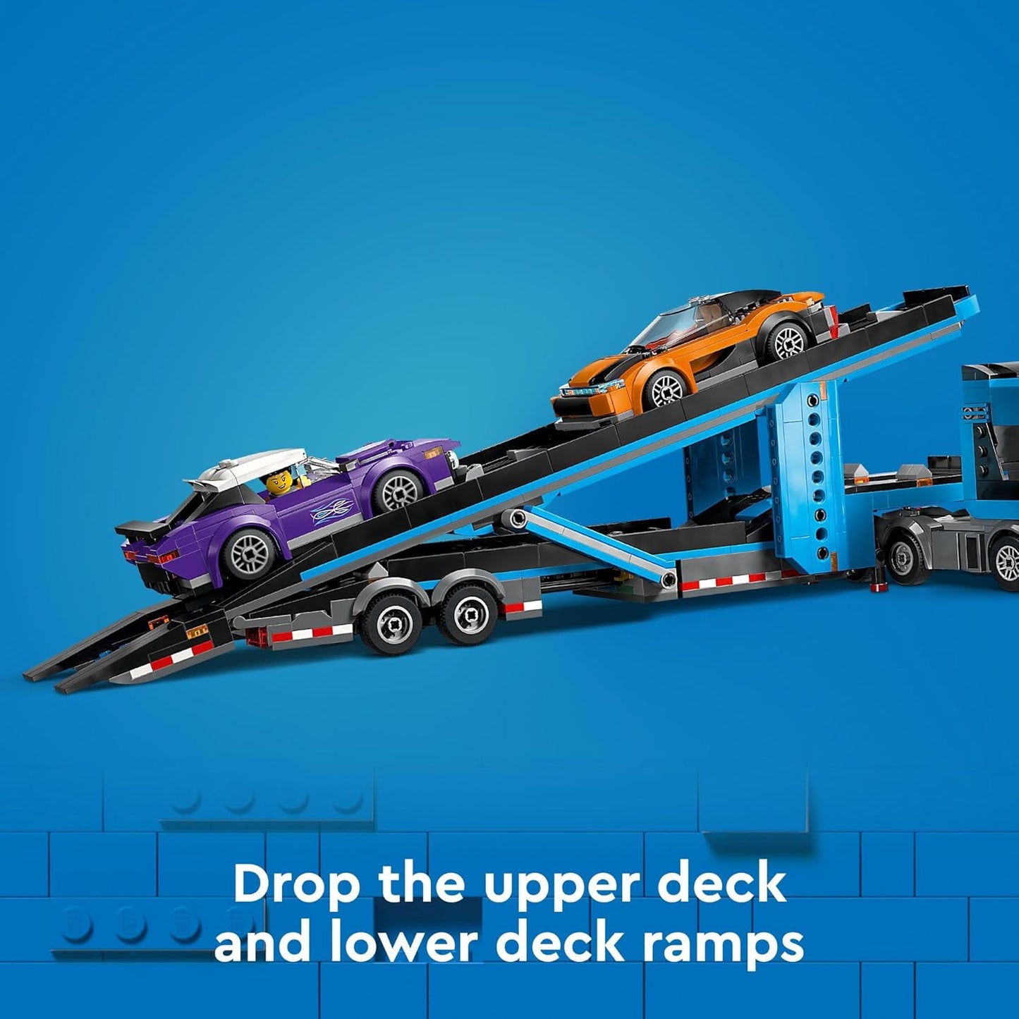 Car Transporter Truck with Sports Cars
