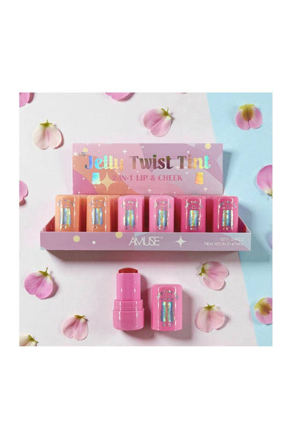Amuse Jelly Twist 2-in-1 Lip & Cheek Tint