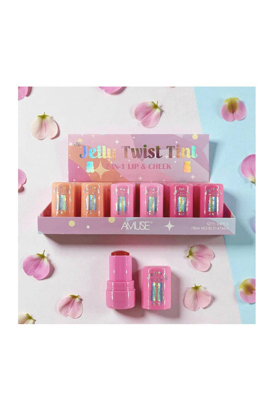 Amuse Jelly Twist 2-in-1 Lip & Cheek Tint