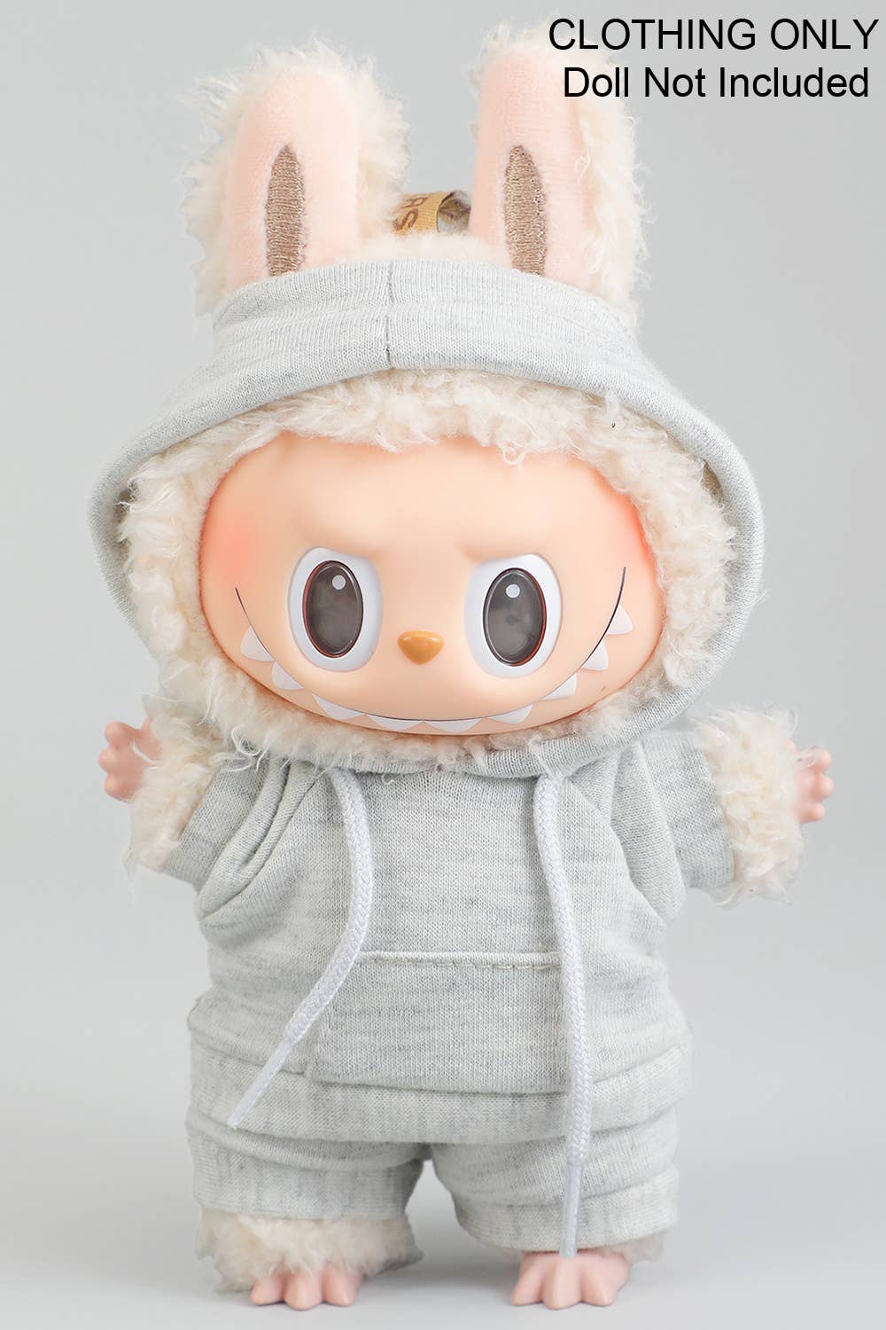 TWO PIECE HOODIE AND SHORTS LABUBU OUTFIT ONLY