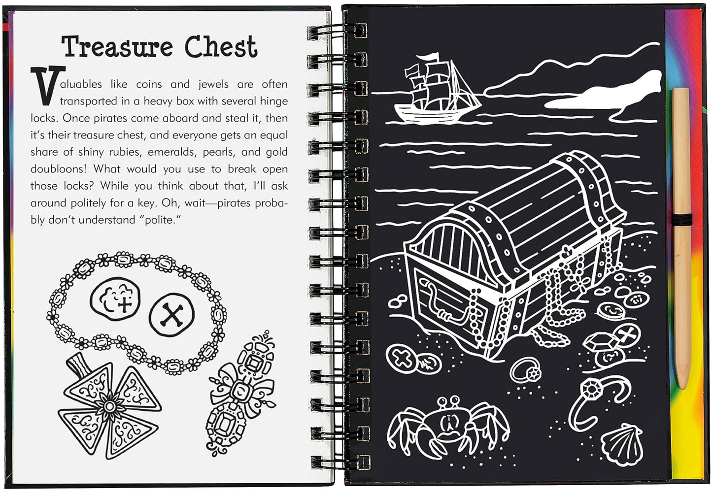 Scratch & Sketch Pirates Trace Along