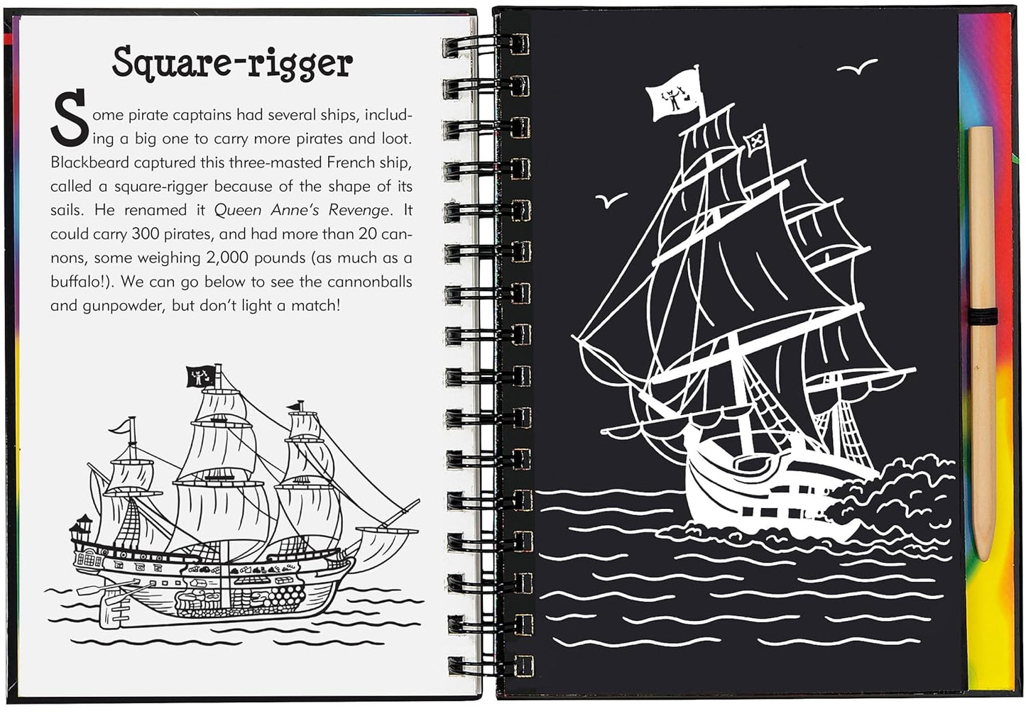 Scratch & Sketch Pirates Trace Along