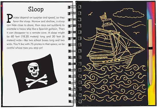 Scratch & Sketch Pirates Trace Along