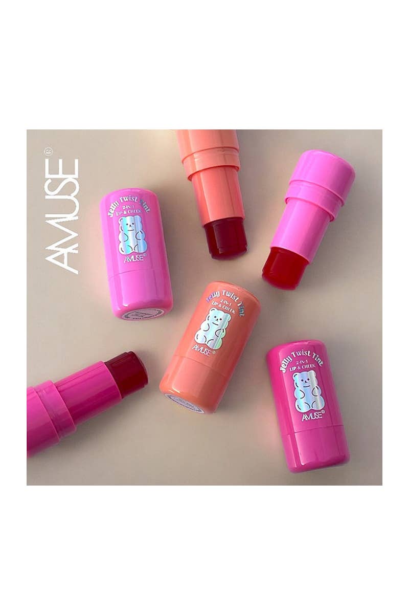 Amuse Jelly Twist 2-in-1 Lip & Cheek Tint