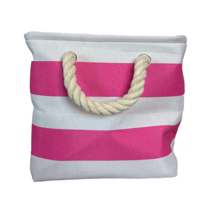 Striped Canvas Tote - 3 Colors