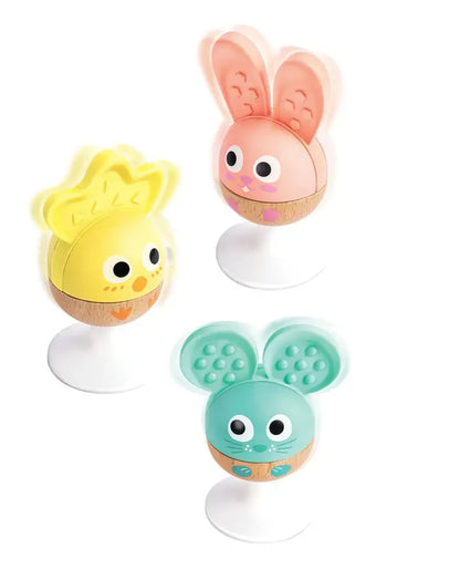 Cheery Critter Rattle Trio