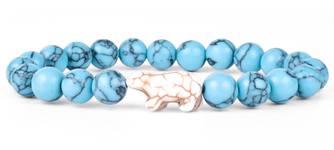 * Blue Polar Bear Bracelet