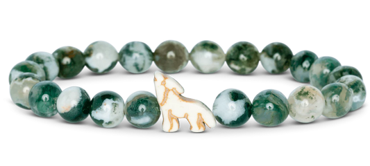 Woodland Green Wolf Bracelet