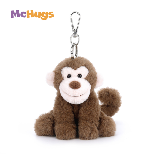 McHugs Gentle Monkey Forest Stuffed Animal Bag Charm