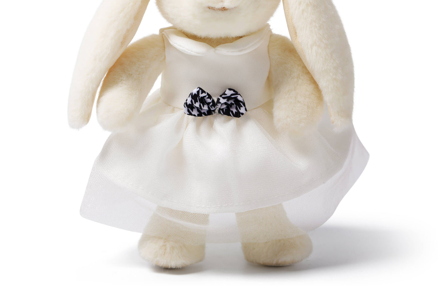 McHugs White Dress Smiling Leveret Rabbit  Bag Charm