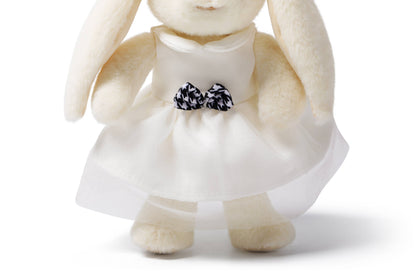 McHugs White Dress Smiling Leveret Rabbit  Bag Charm