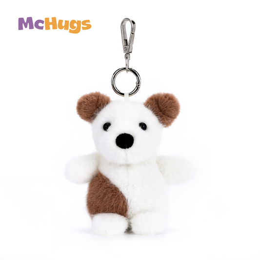 McHugs Cute Puppy Farm Stuffed Animal Bag Charm