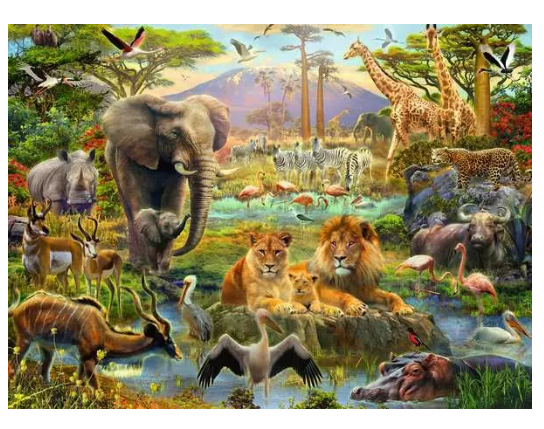 Animals Savannah 200 Pc