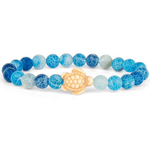 Aqua Blue Turtle Bracelet