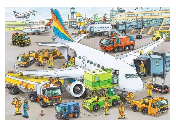 Busy Airport 35 Pc Puzzle