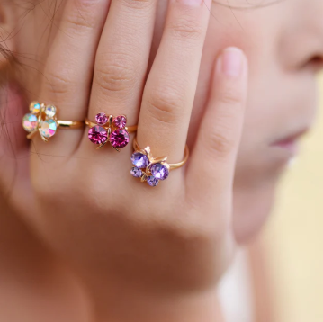 Butterfly Gem Rings