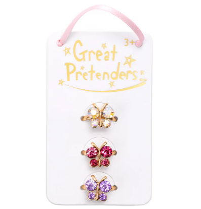 Butterfly Gem Rings