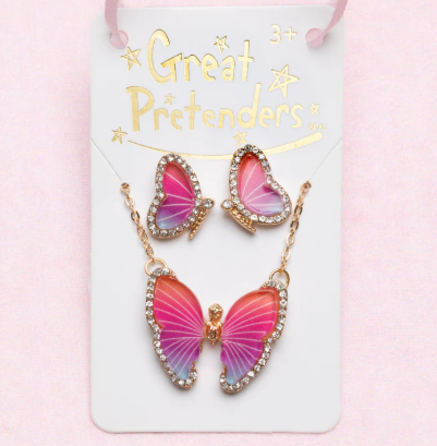 Butterfly Necklace Studded
