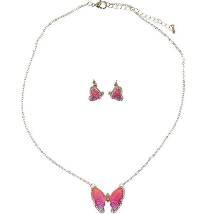 Butterfly Necklace Studded