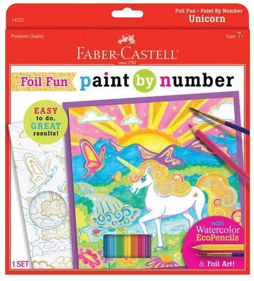 Paint Number Foil Unicorn